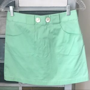Tibi Mint green mini skirt